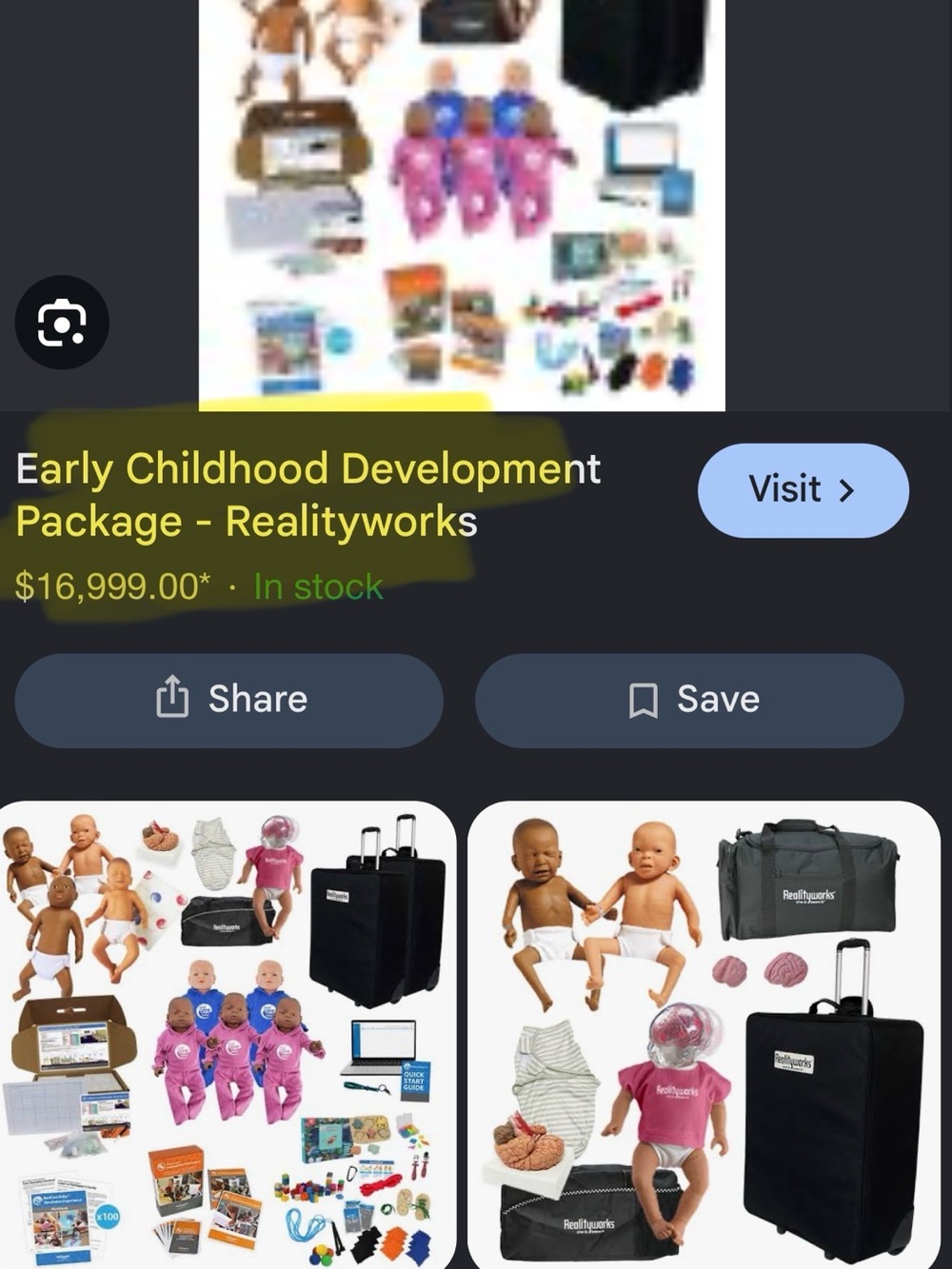 Early Childhood Development Package - 5pk Infant Simulators plus ALL Accessories